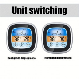 Digital Meat Thermometer BBQ Kitchen Cooking Thermometer With Waterproof Probe Timer Backlight Oven Thermometer Kitchen Gadgets
