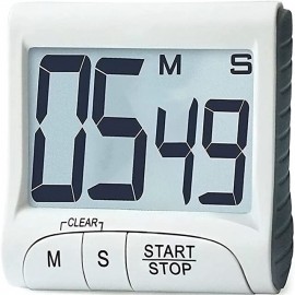 Large Display, Digital Kitchen Timer & Stopwatch,Bold Digits, Simple Operation, Loud Alarm, Magnetic Kickstand for Cooking and Classroom
