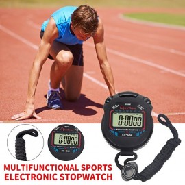 Digital LCD Timer Stopwatch, Handheld Sports Chronograph Stop Watch, Professional Portable Stopwatch
