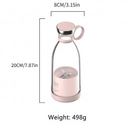 350ml Portable Juicers Blender, USB Rechargeable Mini Blender Juicer Extractor Machine, Portable Blender Bottle Electric Juicer Wireless Fresh Juice Extractors, Mixer Smoothie Squeezer Bullet Blender
