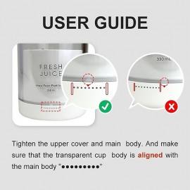 350ml Portable Juicers Blender, USB Rechargeable Mini Blender Juicer Extractor Machine, Portable Blender Bottle Electric Juicer Wireless Fresh Juice Extractors, Mixer Smoothie Squeezer Bullet Blender
