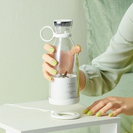 350ml Portable Juicers Blender, USB Rechargeable Mini Blender Juicer Extractor Machine, Portable Blender Bottle Electric Juicer Wireless Fresh Juice Extractors, Mixer Smoothie Squeezer Bullet Blender
