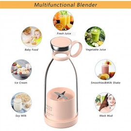 350ml Portable Juicers Blender, USB Rechargeable Mini Blender Juicer Extractor Machine, Portable Blender Bottle Electric Juicer Wireless Fresh Juice Extractors, Mixer Smoothie Squeezer Bullet Blender
