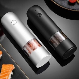 Electric Automatic Salt and Pepper Grinder Set Rechargeable With USB Gravity Spice Mill Adjustable Spices Grinder Kitchen tools
