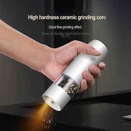 Electric Automatic Salt and Pepper Grinder Set Rechargeable With USB Gravity Spice Mill Adjustable Spices Grinder Kitchen tools
