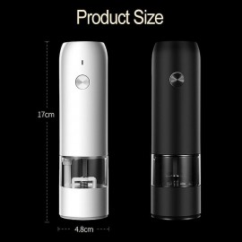 Electric Automatic Salt and Pepper Grinder Set Rechargeable With USB Gravity Spice Mill Adjustable Spices Grinder Kitchen tools
