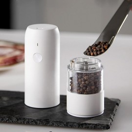 Electric Automatic Salt and Pepper Grinder Set Rechargeable With USB Gravity Spice Mill Adjustable Spices Grinder Kitchen tools
