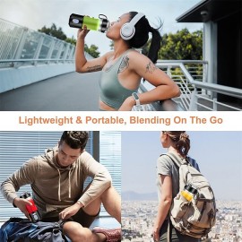 Portable Blenders 350ml Personal Size Blender Smoothies and Shakes Mini Blender USB Rechargeable with Eight Blades Handheld Blender Sports Travel
