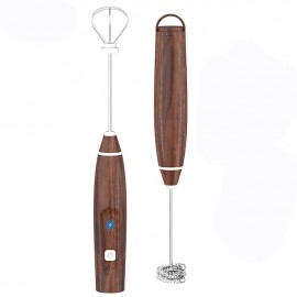 1pc Handheld Coffee Frother, USB-Rechargeable Hand Frother, With 2 Stainless Whisks, 3-Speed Adjustable Handheld Milk Frother For Cappuccinos, Hot Chocolate, Milkshakes, Egg Mix

