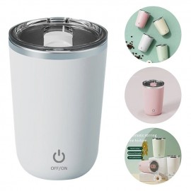 350ml Automatic Self Stirring Mug Coffee Milk Juice Mixing Cup Electric Stainless Steel Lazy Rotating Mug Magnetic Stirring Cup

