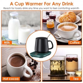 Electric Coffee Mug Heater for Desk Auto Shut off USB Tea Milk Beverage Cup Heater Heating Plate for Office Home 3 Temperature Setting
