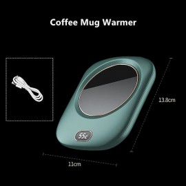 Electric Coffee Mug Heater for Desk Auto Shut off USB Tea Milk Beverage Cup Heater Heating Plate for Office Home 3 Temperature Setting
