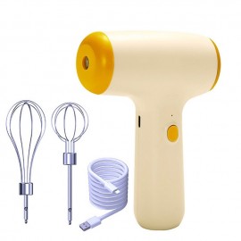 5 Speed Hand Held Electric Egg Beater USB Rechargeable Automatic Stirring Machine Two Sticks Mini Cream Whisk Kitchen Baking
