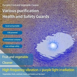 USB Portable Fruit and Vegetable Cleaner Purifier Remove Pesticide Residues Disinfection Food Sterilize
