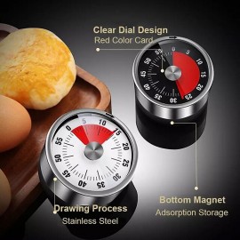 Kitchen Mechanical Timer 60 Minute Alarm Cooking Timer Loud Alarm Magnetic Clock Timer
