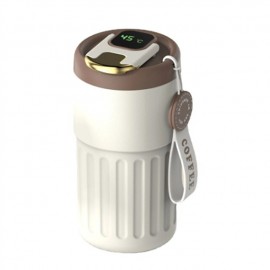 450ml Seamless Liner Stainless Steel Coffee Mug Smart LED Temperature Display Thermos Portable Leakproof Insulation Cup
