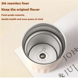 450ml Seamless Liner Stainless Steel Coffee Mug Smart LED Temperature Display Thermos Portable Leakproof Insulation Cup
