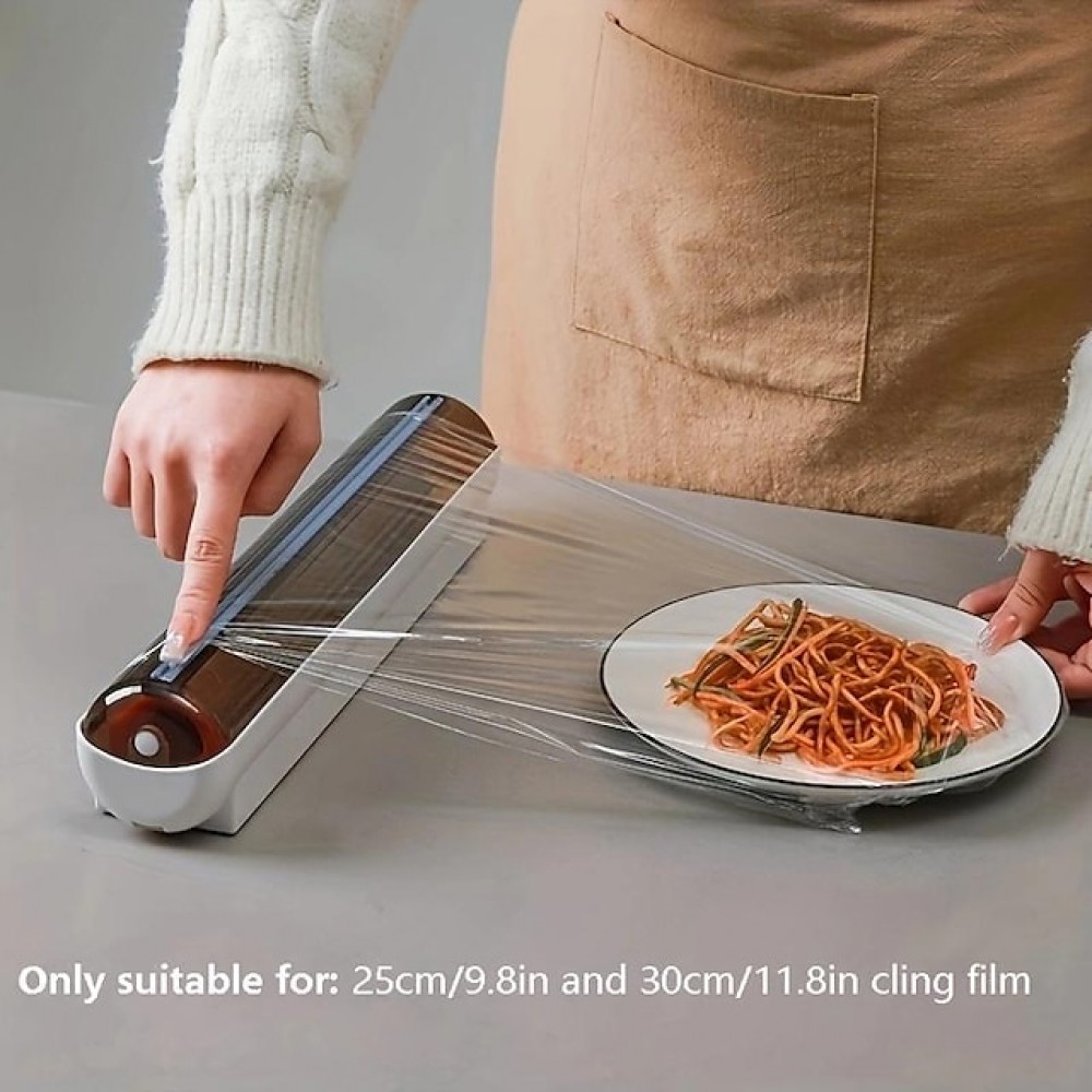 1pc Fresh-keeping Film Cutter Kitchen Household Simple Food Fresh-keeping Film Cutting Box Storage Kitchen Supplies
