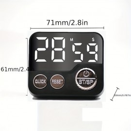 Multifunctional Rotary Timer Kitchen Timer LED Time Manager Student-specific Cooking And Baking Timer
