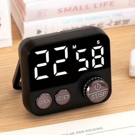 Multifunctional Rotary Timer Kitchen Timer LED Time Manager Student-specific Cooking And Baking Timer
