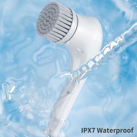 5 In 1 Electric Cleaning Brush Bathroom Kitchen Wash Brush USB Handheld Bathtub Sink Brush Automatic Window Cleaning Brush Tool
