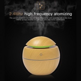 Essential oil diffuser with aroma USB ultrasonic humidifier for home aroma diffuser steam diffuser 7-color LED light 130 ML office
