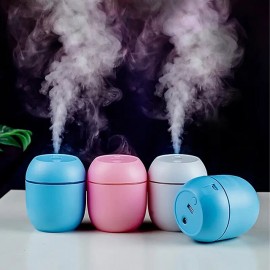 USB Portable Air Humidifier 7.44oz Essential Oil Diffuser Modes Auto Off With LED Light For Home Car Mist Maker Face Steamer Car Air Fresheners For Classroom School Bedroom Office
