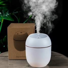 USB Portable Air Humidifier 7.44oz Essential Oil Diffuser Modes Auto Off With LED Light For Home Car Mist Maker Face Steamer Car Air Fresheners For Classroom School Bedroom Office
