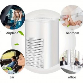 1pc Portable Air Purifier USB Car Purifier Negative Ion Purification Formaldehyde Removal Sterilization Odor Removal Smoke Odor Removal Car Office Bedroom Shithouse
