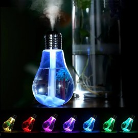 1pc 400ml Colorful Bubble Lamp Portable Mini Humidifier - Small Cool Mist USB Personal Desktop Humidifier for Bedroom Travel Office and Home
