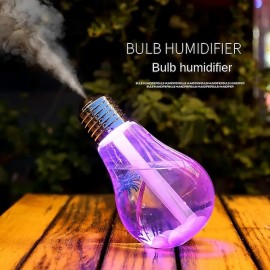1pc 400ml Colorful Bubble Lamp Portable Mini Humidifier - Small Cool Mist USB Personal Desktop Humidifier for Bedroom Travel Office and Home
