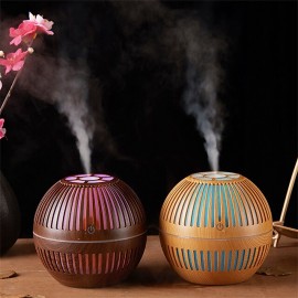Mini Wood Aromatherapy Diffuser, Ultrasonic Nano Spray Air Humidifier, Aroma Essential Oil Diffuser, Cool Mist Maker
