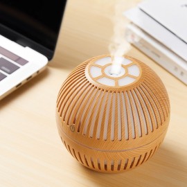 Mini Wood Aromatherapy Diffuser, Ultrasonic Nano Spray Air Humidifier, Aroma Essential Oil Diffuser, Cool Mist Maker
