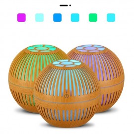 Mini Wood Aromatherapy Diffuser, Ultrasonic Nano Spray Air Humidifier, Aroma Essential Oil Diffuser, Cool Mist Maker
