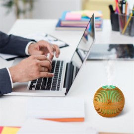 Mini Wood Aromatherapy Diffuser, Ultrasonic Nano Spray Air Humidifier, Aroma Essential Oil Diffuser, Cool Mist Maker
