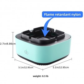 Smokeless Ashtrays For Cigarettes Indoor 2 In 1 Air Purifier Multifunctional Negative Ion Air Fresher for Filtering Second-Hand Smoke From Cigarettes Remove Odor Without Battery

