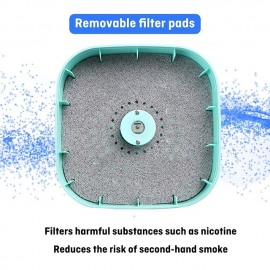 Smokeless Ashtrays For Cigarettes Indoor 2 In 1 Air Purifier Multifunctional Negative Ion Air Fresher for Filtering Second-Hand Smoke From Cigarettes Remove Odor Without Battery
