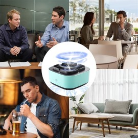 Smokeless Ashtrays For Cigarettes Indoor 2 In 1 Air Purifier Multifunctional Negative Ion Air Fresher for Filtering Second-Hand Smoke From Cigarettes Remove Odor Without Battery
