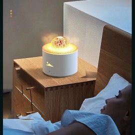 Planet Volcanic Flame Aroma Diffuser Humidifier Ultrasonic Air Humidifier With Light Simulation Colorful Flame Fragrance Machine
