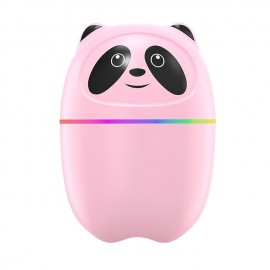 220ML USB Panda Mini Humidifier, 7 Colors LED Aromatherapy Essential Oil Diffuser Spray
