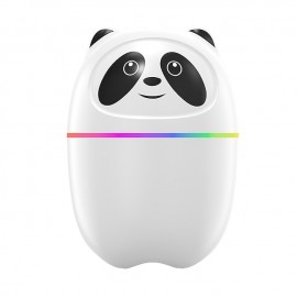 220ML USB Panda Mini Humidifier, 7 Colors LED Aromatherapy Essential Oil Diffuser Spray
