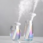 USB Portable Air Humidifier Diamond Shaped Bottle Aroma Diffuser Mist Maker For Home Office Humidification Detachable
