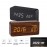 Wooden Alarm Clocks LED Digital Clock Electronics Mute Snooze Horloge Temperature and Humidity Display Desk Bedroom Decoration
