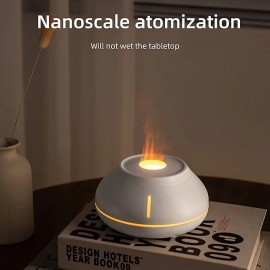 New Essential Oil Diffuser Air Humidifier Ultrasonic Cool Mist Maker Fogger with 7-color Flame Lamp Aroma Diffuser
