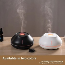 New Essential Oil Diffuser Air Humidifier Ultrasonic Cool Mist Maker Fogger with 7-color Flame Lamp Aroma Diffuser
