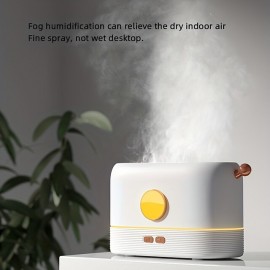 3D Flame Humidifier Portable Silent Aromatherapy Essential Oil Diffuser With Flame Night Light For Home Office Kids Bedroom 250ml Cool Mist Humidifie
