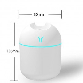 250ML Mini Air Humidifier USB Aroma Essential Oil Diffuser For Home Car Ultrasonic Mist Maker with LED Color Night Lamp Diffuser
