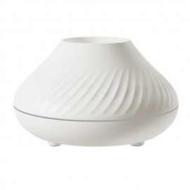 Volcano Air Humidifier Aroma Diffuser Essential Oil Lamp 130ml USB Portable Air Humidifier with 7 Colors Flame Night Light
