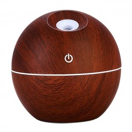 USB Wood Grain Essential Oil Diffuser Ultrasonic Humidifier Household Aroma Diffuser Aromatherapy Mist Maker with LED Colorful Gradient Humidifier
