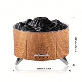Simulation Flame Diffuser Humidifier Volcano Lamp  Air Cloud Humidifier Premium Essential Oil Diffuser With Remote Control Timer And Auto Shutoff Safety Switchï¼ˆNot include essential oilsï¼‰
